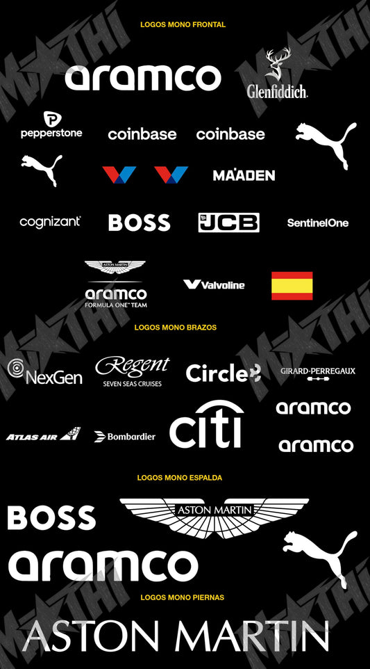 AM Style | Racing Costume Logos – FULL PACK (BODY blanco + MONO verde) | PDF