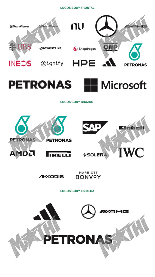 MCD Style | Racing Costume Logos – FULL PACK (BODY blanco + MONO negro) | PDF