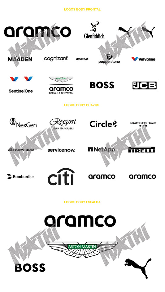 AM Style | Racing Costume Logos – BODY blanco | PDF