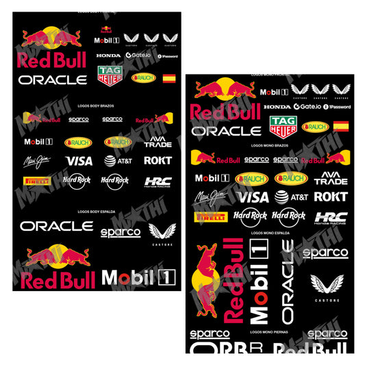 RB Style | Racing Costume Logos – FULL PACK (BODY + MONO azules) | PDF