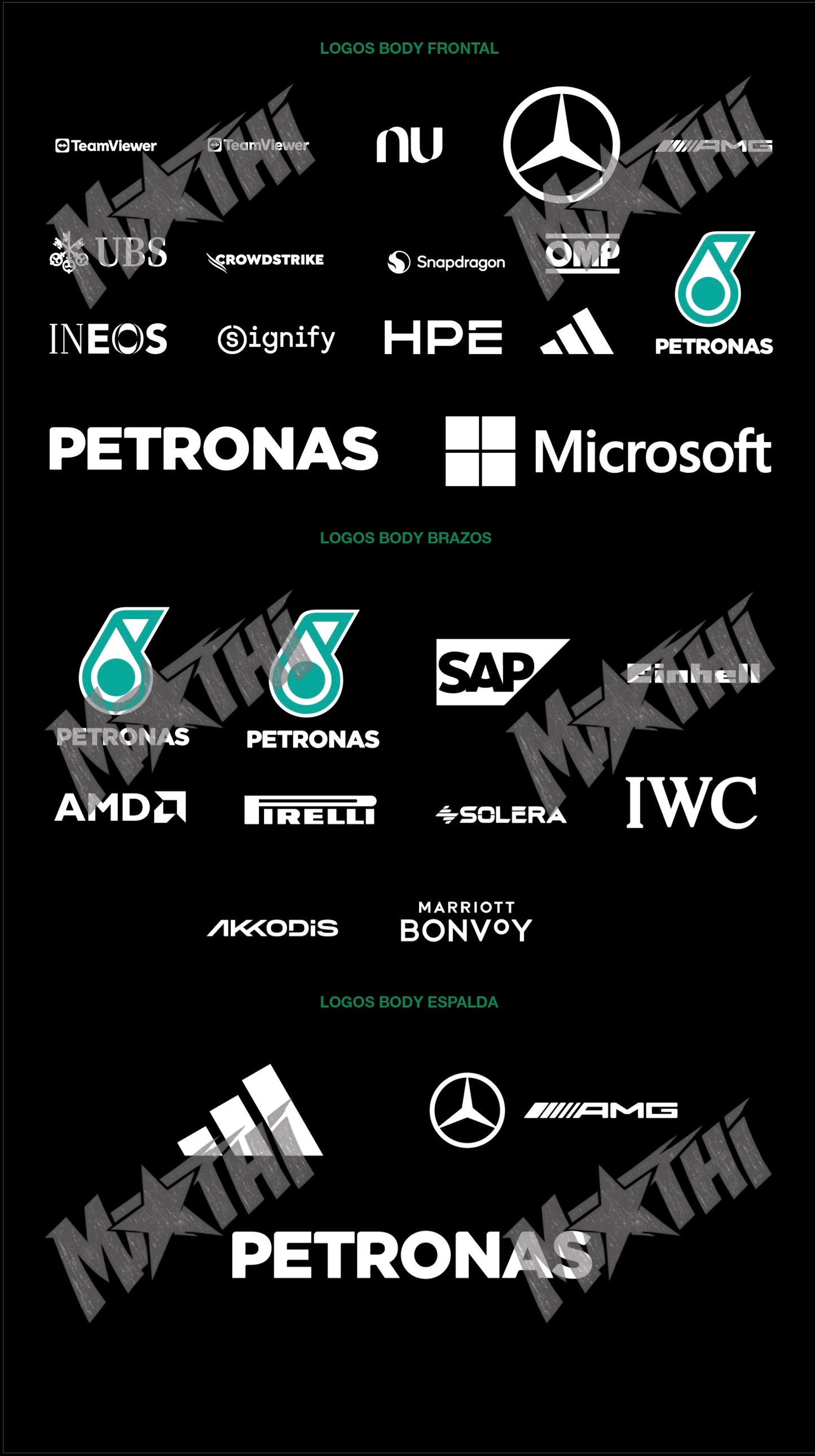MCD Style | Racing Costume Logos – para BODY negro | PDF